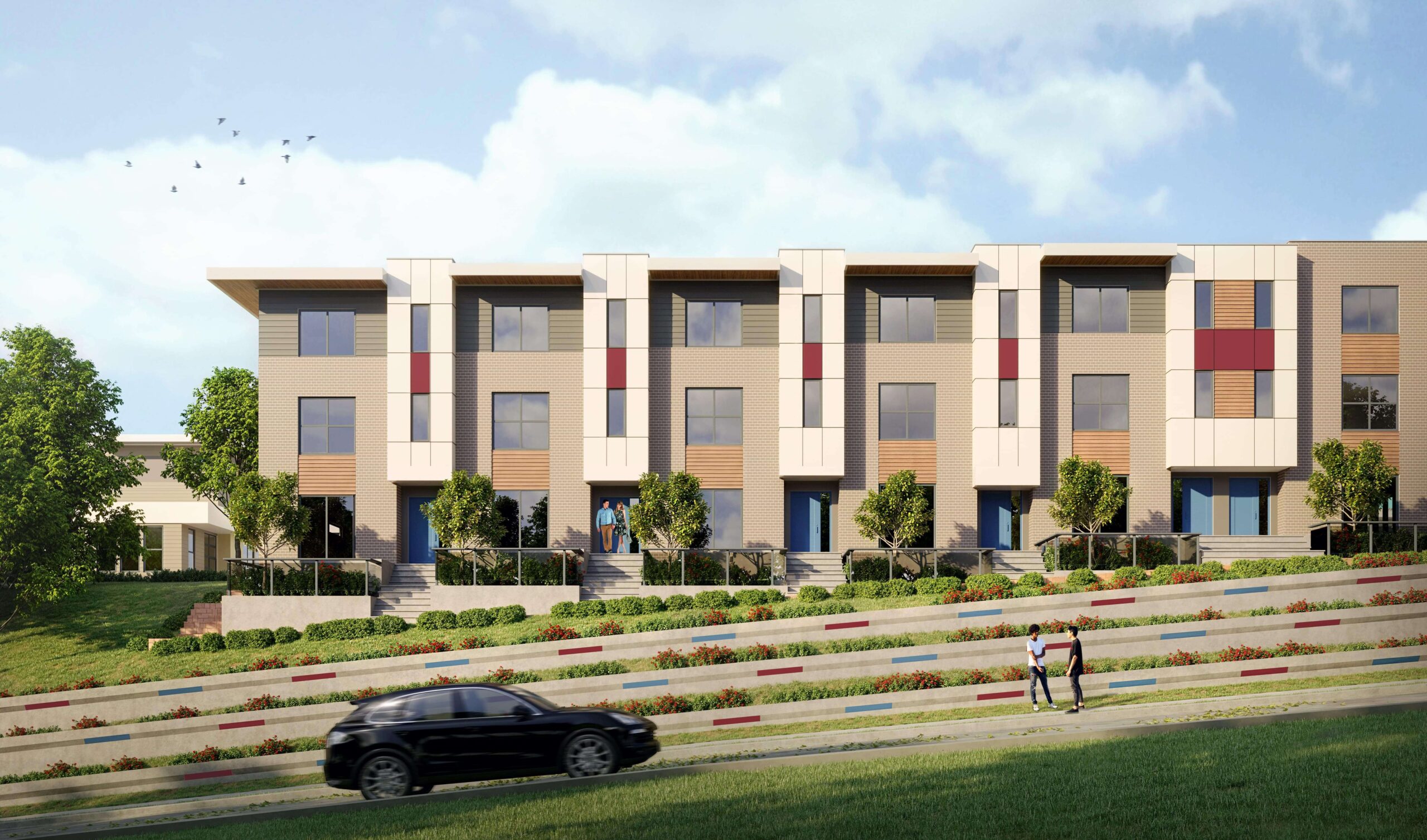 The “Yale Gardens” development is a 48-residential unit project in Surrey. Design by Group 161 | DF Architecture.