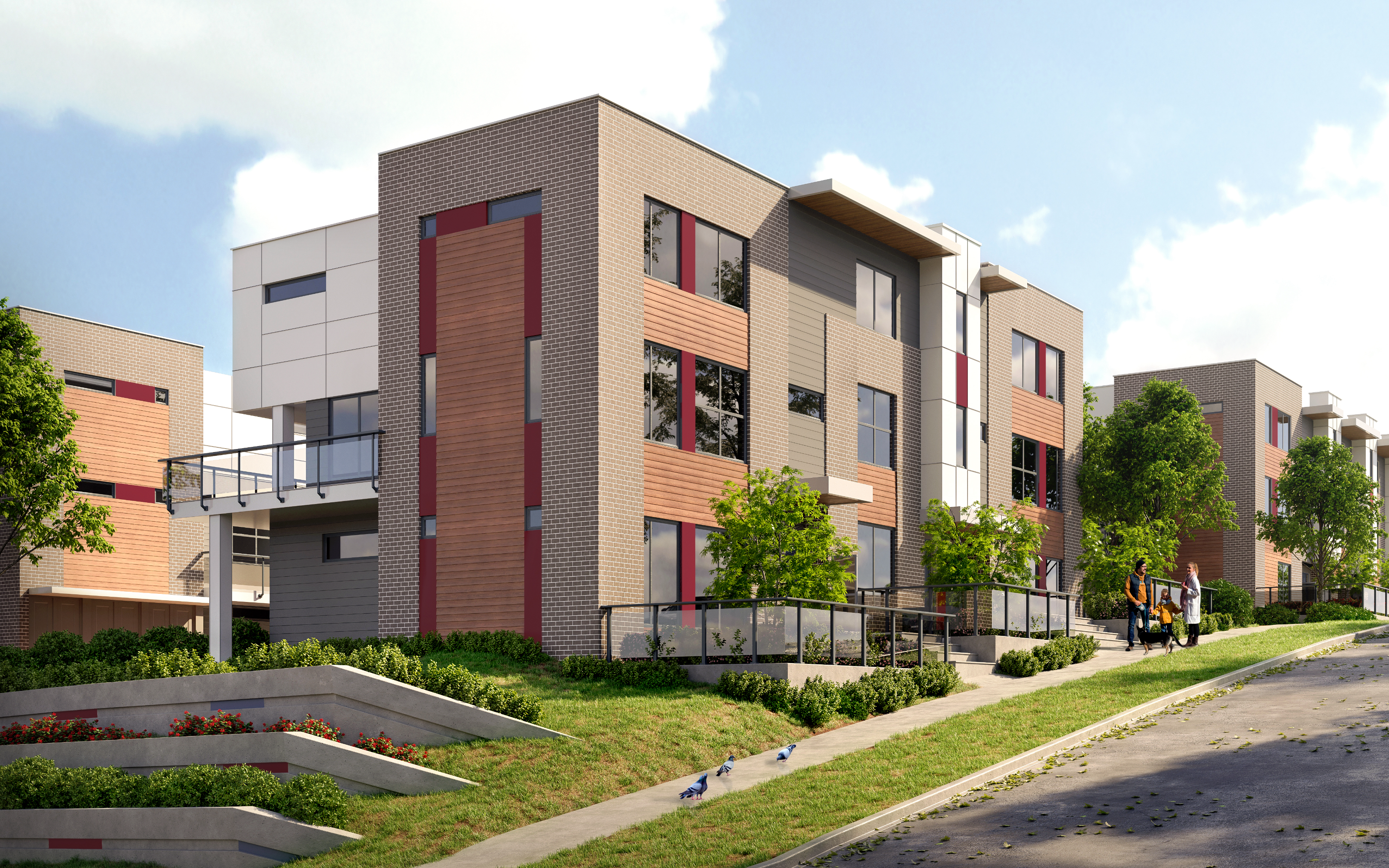 The “Yale Gardens” development is a 48-residential unit project in Surrey. Design by Group 161 | DF Architecture.