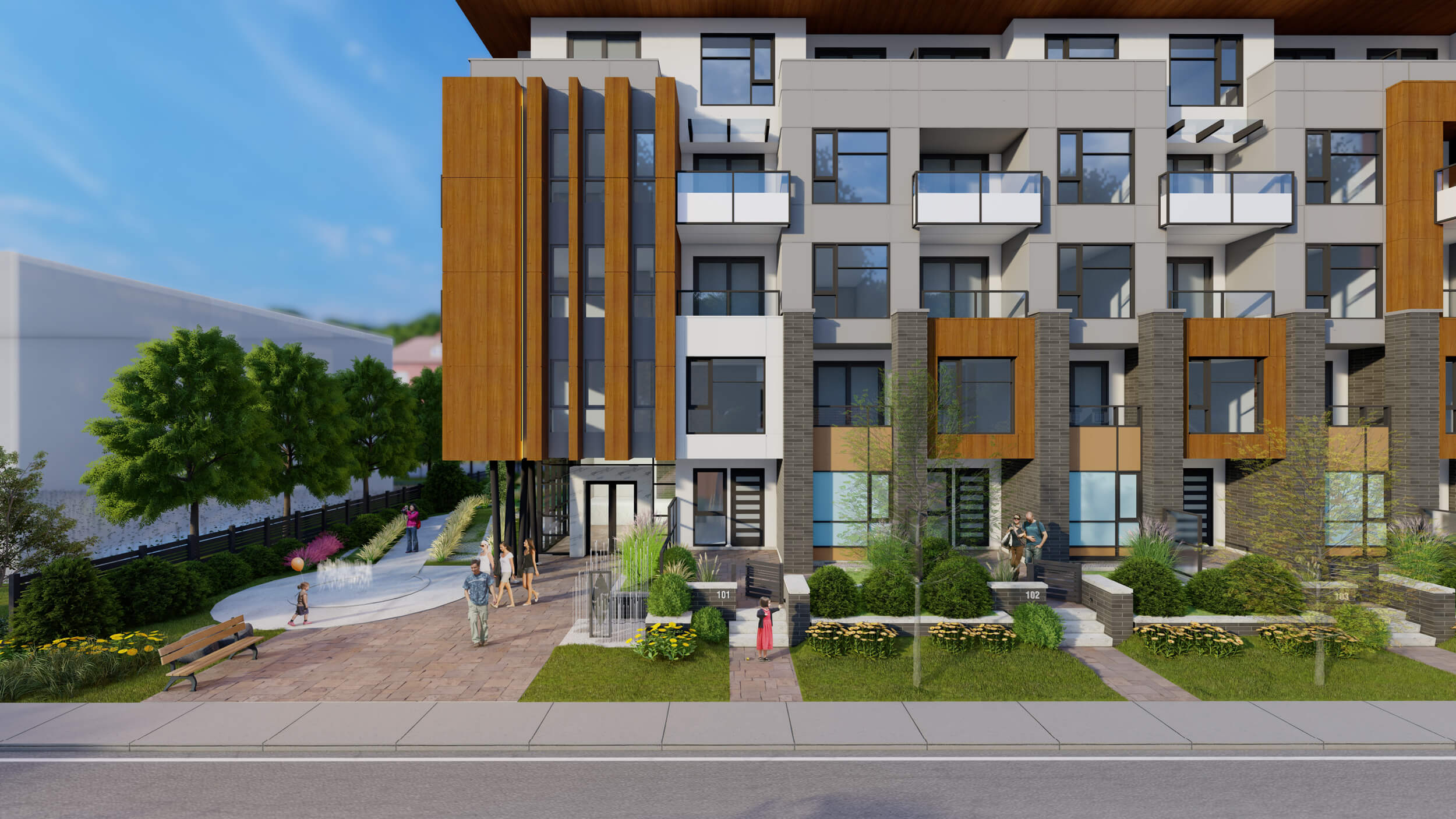 The “Halvo” development is a 5-storey residential condo project in Surrey. Design by Group 161 | DF Architecture.