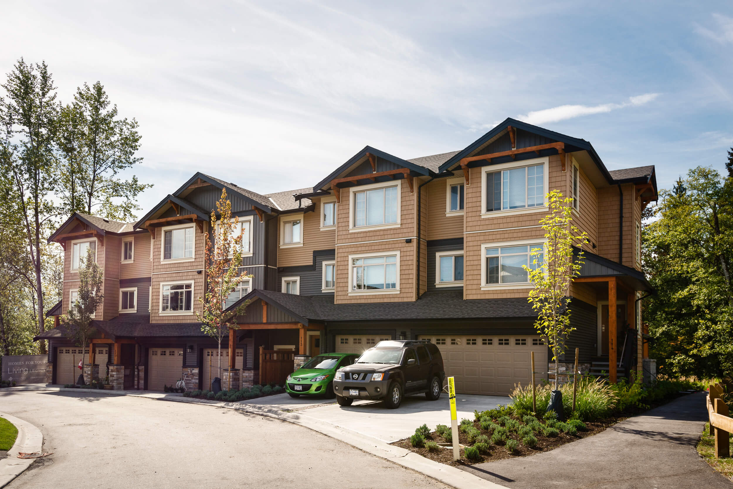 The “Maple Heights” development is a residential 167 unit townhouse project located at Maple Ridge. Design by Group 161 | Atelier Pacific Architecture.