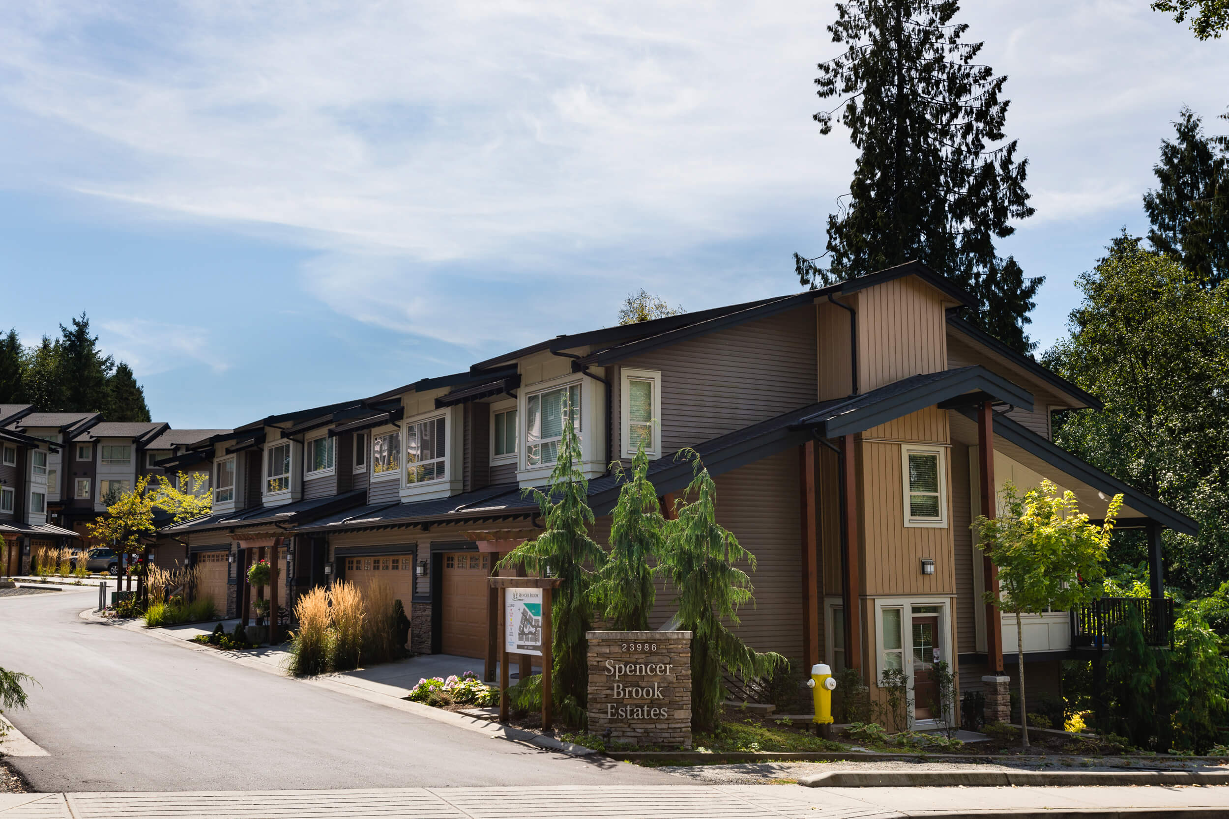 The “Spencer Brook” development is a residential 40 unit townhouse project located at Maple Ridge. Design by Group 161 | Atelier Pacific Architecture.