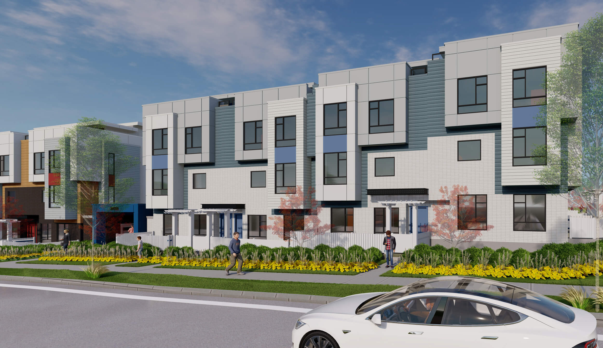 The “Central Gordon” development is a 4-storey residential condo project in Langley. Design by Group 161 | DF Architecture.