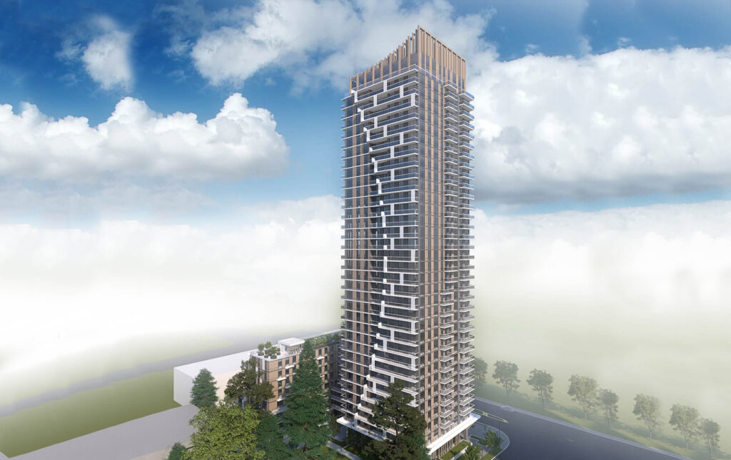 ‘The Sequoia’ development is a mixed-use 36-storey high-rise project located at 133 Street & 104 Avenue, Surrey, British Columbia. Group 161 | DF Architecture | Sequoia, Mixed-Use Development #architecture #project #development #group161 #urbanplanning #highrise